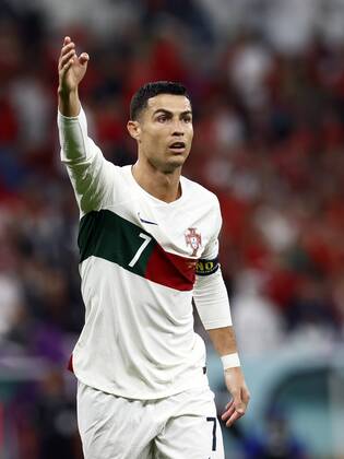 DOHA Cristiano Ronaldo of Portugal during the FIFA World Cup Qatar 2022 quarterfinal match between Morocco and Portugal at Al Thumama Stadium on December 10, 2022 in Doha, Qatar ANP KOEN VAN WEEL netherlands out belgium out Doha xVIxxIVx 459212184 originalFilename: 0196378539st