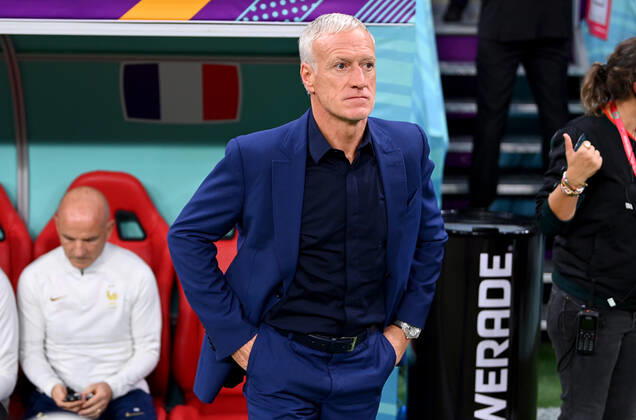 FOOTBALL World Cup 2022 quarterfinals England France 10 12 2022 coach Didier Deschamps re, France