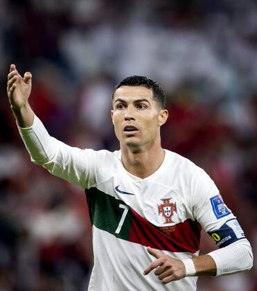 DOHA Cristiano Ronaldo of Portugal during the FIFA World Cup Qatar 2022 quarterfinal match between Morocco and Portugal at Al Thumama Stadium on December 10, 2022 in Doha, Qatar ANP KOEN VAN WEEL FIFA World Cup Qatar 2022 2022 xVIxANPxSportx xxANPxIVx 459215974 originalFilename: 459215974