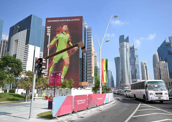 Football, men, season 2022 23, World Cup in Qatar, Doha, West Bay district in the picture image of goalkeeper Manuel Neuer Germany , 12 12 2022, Copyright: xMatthiasxKochx