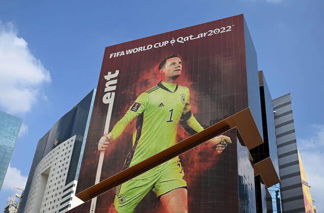 Football, men, season 2022 23, World Cup in Qatar, Doha, West Bay district in the picture image of goalkeeper Manuel Neuer Germany , 12 12 2022, Copyright: xMatthiasxKochx