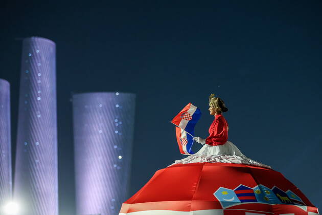 QATAR, LUSAIL - DECEMBER 13, 2022: ahead of the 2022 FIFA World Cup, WM, Weltmeisterschaft, Fussball semifinal football match between Argentina and Croatia at Lusail Iconic Stadium. Sergei Bobylev TASS  56400489