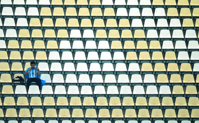 Mandatory Credit: Photo by Javier Garcia Shutterstock (13661834a) An Argentinian fan is one of the first into the Stadium Argentina v Croatia, FIFA World Cup, WM, Weltmeisterschaft, Fussball 2022, Semi Final, Football, Lusail Stadium, Al Daayen, Qatar - 13 Dec 2022 Editorial Use Only Argentina v Croatia, FIFA World Cup 2022, Semi Final, Football, Lusail Stadium, Al Daayen, Qatar - 13 Dec 2022 Editorial Use Only  Copyright: xJavierxGarcia Shutterstockx 13661834a