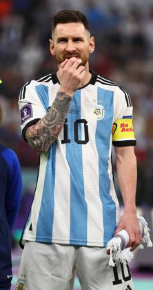 Doha, Qatar, 13th December 2022. Lionel Messi of Argentina during the FIFA World Cup, WM, Weltmeisterschaft, Fussball 2022 match at Lusail Stadium, Doha. Picture credit should read: David Klein Sportimage EDITORIAL USE ONLY. No use with unauthorised audio, video, data, fixture lists, club league logos or live services. Online in-match use limited to 120 images, no video emulation. No use in betting, games or single club league player publications. SPI-2097-0021