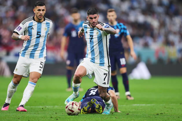 Rodrigo De Paul (ARG), DECEMBER 13, 2022 - Football Soccer : FIFA World Cup, WM, Weltmeisterschaft, Fussball Qatar 2022 semi-final match between Argentina 3-0 Croatia at Lusail Stadium in Lusail, Qatar. (206254573)