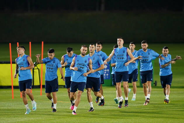 FIFA WM 2022, Nationalteam Argentinien, Training