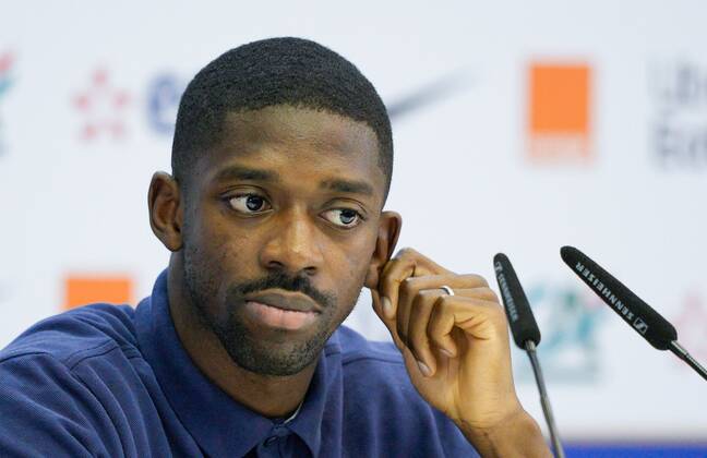 Mandatory Credit: Photo by Dave Shopland Shutterstock (13670207k) Ousmane Dembele of France press conference, PK, Pressekonferenz France Training & Press Conference, FIFA World Cup, WM, Weltmeisterschaft, Fussball 2022, Football, Al Sadd SC Stadium, Al Rayyan, Qatar - 16 Dec 2022 Editorial Use Only France Training & Press Conference, FIFA World Cup 2022, Football, Al Sadd SC Stadium, Al Rayyan, Qatar - 16 Dec 2022 Editorial Use Only Copyright: xDavexShopland Shutterstockx 13670207k