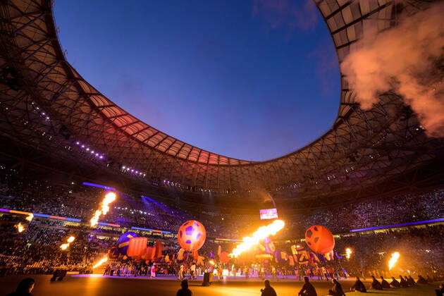 221218 View of the closing ceremony ahead of the FIFA World Cup 2022 final between Argentina and France on December 18, 2022 in Doha Photo Joel Marklund BILDBYRAN code JM JM0415 bbeng football football soccer fotball vm fotbols vm fotbols vm fotbols vm 2022 fifa world cup 2022 final argentina france france,  Copyright: JOELxMARKLUND BB221218JM019