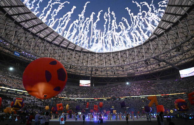Football, men, 2022 23 season, Qatar World Cup, final, Argentina France at Lusail Iconic Stadium in Lusail, closing ceremony, 18 12 2022, Copyright: xMatthiasxKochx