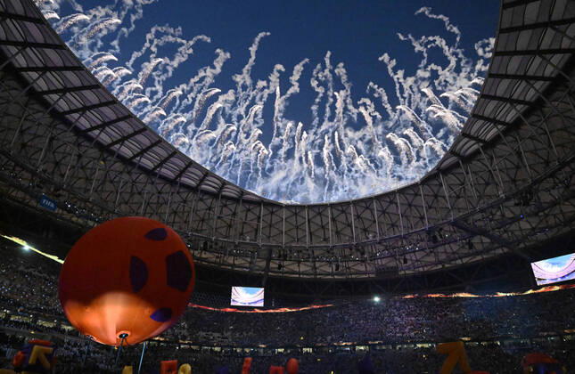 Football, men, 2022 23 season, Qatar World Cup, final, Argentina France at Lusail Iconic Stadium in Lusail, closing ceremony, 18 12 2022, Copyright: xMatthiasxKochx