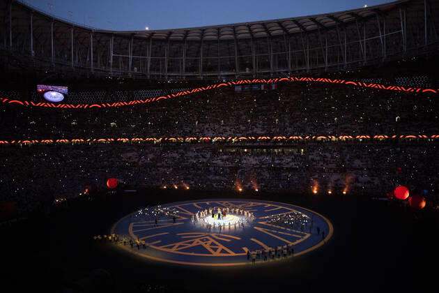 LUSAIL CITY, QATAR - DECEMBER 18: General view during the closing ceremony before the FIFA World Cup, WM, Weltmeisterschaft, Fussball Qatar 2022 Final match between Argentina and France at Lusail Stadium on December 18, 2022 in Lusail City, Qatar. (Photo by Sebastian Frej) WCS  Copyright: xSebastianxFrej