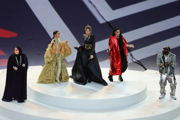 Closing ceremony performance during the Final of the FIFA World Cup, WM, Weltmeisterschaft, Fussball Qatar 2022 between Argentina and France at Lusail Stadium, Lusail, Qatar on 18 December 2022. Copyright: xPeterxDovganx 35040012