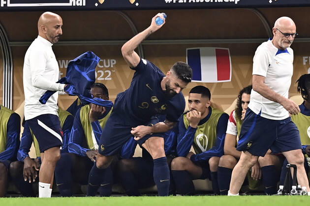 FIFA WM 2022, Finale, Argentinien - Frankreich, Auswechslung von Olivier Giroud
