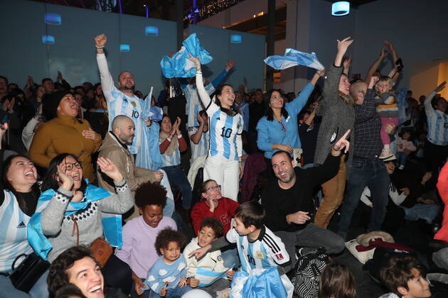 FIFA WM 2022, Finale, Argentinien - Frankreich, Public Viewing in Brüssel