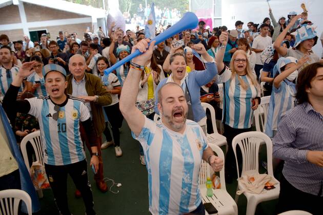 FIFA WM 2022, Finale, Argentinien - Frankreich, Public Viewing in Quito, Ecuador