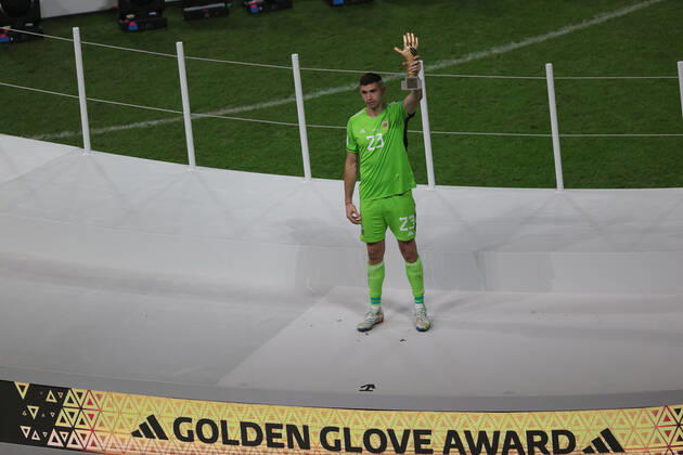 FIFA WM 2022, Emiliano Martinez erhält den Goldenen Handschuh