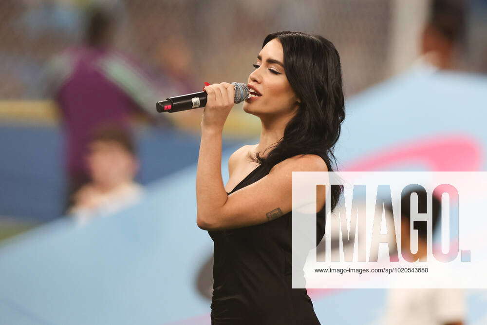 December 18, 2022, DOHA, QATAR: Singer Lali Esposito sings their ...