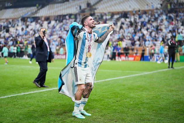 Rodrigo De Paul (ARG), DECEMBER 18, 2022 - Football Soccer : FIFA World Cup, WM, Weltmeisterschaft, Fussball Qatar 2022 award ceremony at Lusail Stadium in Lusail, Qatar. Noxthirdxpartyxsales (206638996)
