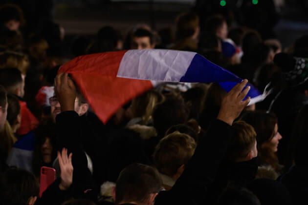 Rassemblement de l equipe de France a la Place de la Concorde - Ambiance FOOTBALL : Rassemblement de l equipe de France - Paris - 19 12 2022 FedericoPestellini Panoramic