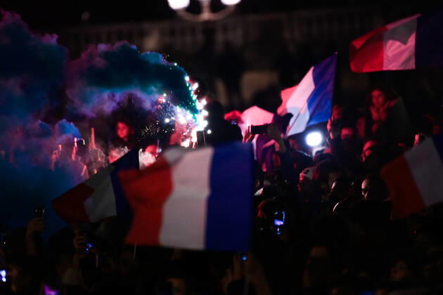 Rassemblement de l equipe de France a la Place de la Concorde - Ambiance FOOTBALL : Rassemblement de l equipe de France - Paris - 19 12 2022 FedericoPestellini Panoramic
