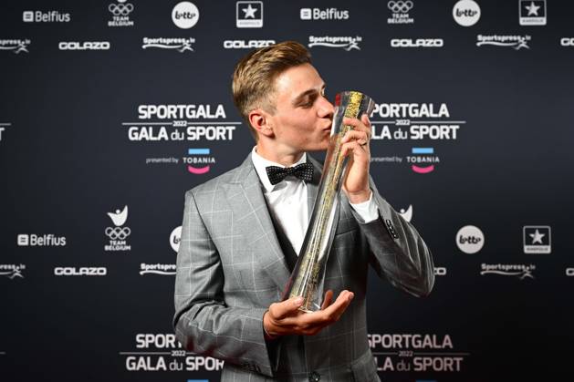Sport Bilder des Tages ANTWERPEN, BELGIUM - JANUARY 06 : EVENEPOEL Remco pictured during the annual sports gala awards 2022 on January 6, 2023 in Antwerpen, Belgium, 6 01 2023 ( Sports gala awards 2022 PhotoNews Panoramic