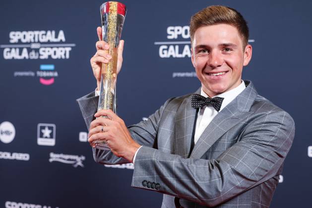 Belgian road cyclist Remco Evenepoel wins Sportman van het jaar Sportif de l annee award during the Sportgala award show, to announce the women and men of the year 2022, Friday 06 January 2023 in Antwerp. KURTxDESPLENTER  x57920904x