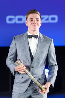 Belgian road cyclist Remco Evenepoel wins Sportman van het jaar Sportif de l annee award during the Sportgala award show, to announce the women and men of the year 2022, Friday 06 January 2023 in Antwerp. KURTxDESPLENTER  x57921903x