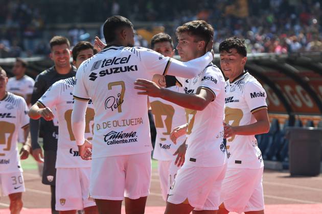 Juarez at Pumas Closing Tournament 2023 Of Mexican Football League January 8, 2023, Mexico City, Mexico: Pumas celebrate goal during the Pumas vs Juarez match of the closing tournament 2023 of the League MX at the University Olympic Stadium. on January 8, 2023 in Mexico City, Mexico. (Photo by Ismael Rosas Eyepix Group) Copyright: xIsmaelxRosas xEyepixxGroupx IR_10012023_86046