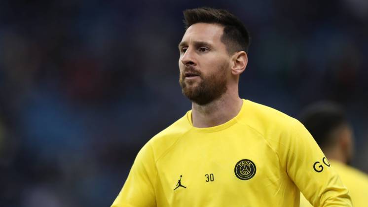 Riyadh All-Star XI vs Paris Saint-Germain FC Lionel Messi of Argentina warms up prior Riyadh All-Star XI vs Paris Saint-Germain FC at King Fahd Stadium on January 19, 2023 in Riyadh, Saudi Arabia. Riyadh King Fahd Stadium Saudi Arabia Copyright: xStringerx 2023.01.19_PSI03235.GS.WEST_HOA_000553