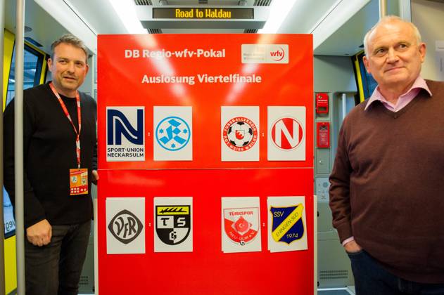 Fußball, Auslosung der Viertelfinal- und Halbfinal-Partien im DB Regio-wfv-Pokal der Herren 2022 23