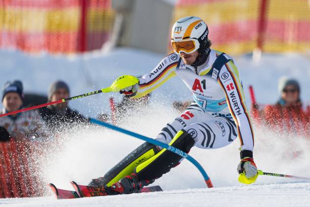 Linus STRASSER STRAßER GER, TSV 1860 Muenchen Alpine Skiing, Men s Slalom FIS World Cup, Hahnenkamm Race 2023, on 22 01 2023, in Kitzbuehel, Austria Source Copyright Credit Oryk HAIST xSKI-KITZBUEHELx