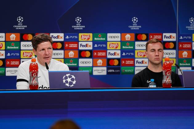 Football, CL, Eintracht Frankfurt, Press conference
