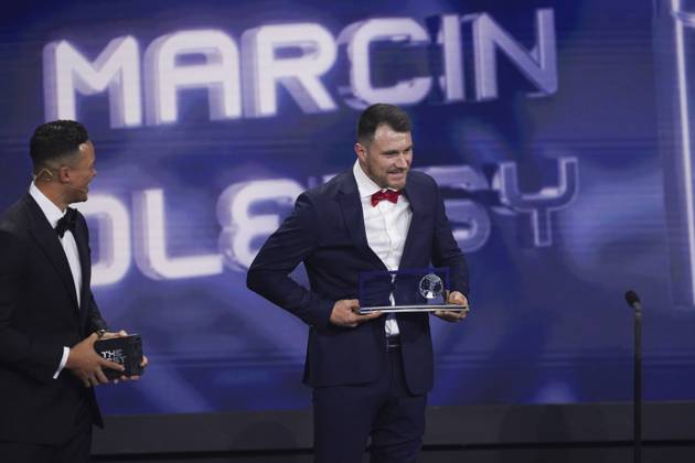 The Best FIFA Football Awards - Marcin Oleksy erhält Puskas Award für das Tor des Jahres 2022