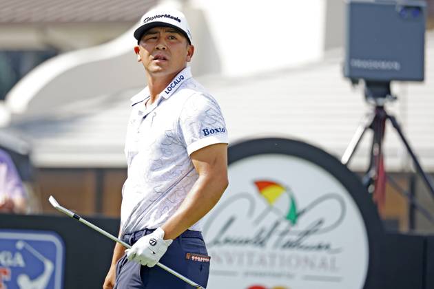 ORLANDO, FL - MARCH 03: PGA, Golf Herren golfer Kurt Kitayama watches his tee shot on the 10th hole during the second round of the Arnold Palmer Invitational on March 3, 2023 at Arnold Palmer s Bay Hill Club and Lodge in Orlando, Florida. (Photo by Brian Spurlock Icon Sportswire) GOLF: MAR 03 PGA - Arnold Palmer Invitational presented by Mastercard Icon23030313