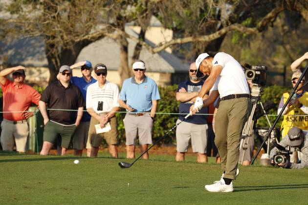 ORLANDO, FL - MARCH 03: PGA, Golf Herren golfer Xander Schauffele hits his tee shot on the 11th hole during the second round of the Arnold Palmer Invitational on March 3, 2023 at Arnold Palmer s Bay Hill Club and Lodge in Orlando, Florida. (Photo by Brian Spurlock Icon Sportswire) GOLF: MAR 03 PGA - Arnold Palmer Invitational presented by Mastercard Icon23030387
