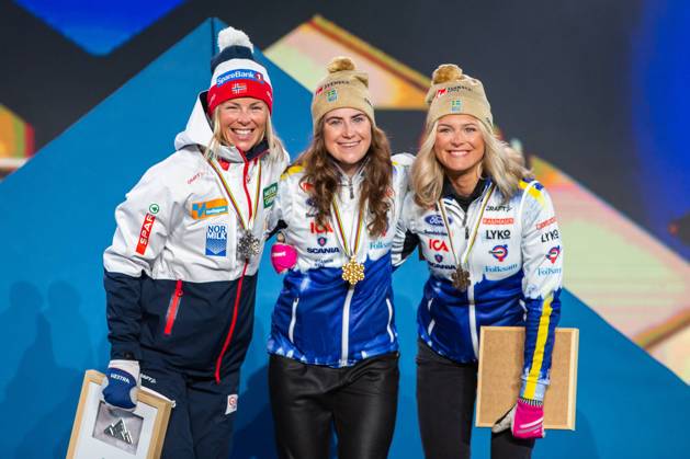 Ski Nordisch, WM in Planica, Langlauf, 30km klassisch der Frauen, Siegerehrung