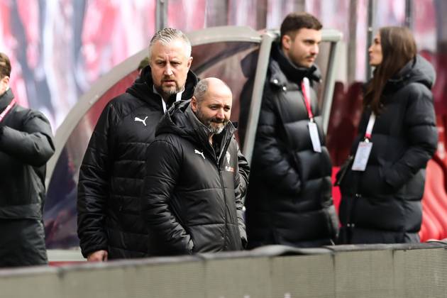 Co coach Oliver Neuville Borussia Mönchengladbach 1 football Bundesliga season 2022 2023 point game RB Leipzig vs Borussia Mönchengladbach in Red Bull Arena in Leipzig football,Germany,man,men,11 03 2023