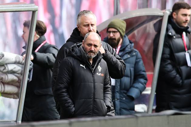 Co coach Oliver Neuville Borussia Mönchengladbach 1 football Bundesliga season 2022 2023 point match RB Leipzig vs Borussia Mönchengladbach in Red Bull Arena in Leipzig football,Germany,man,men,11 03 2023