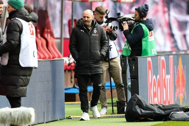 Co coach Oliver Neuville Borussia Mönchengladbach 1 football Bundesliga season 2022 2023 point match RB Leipzig vs Borussia Mönchengladbach in Red Bull Arena in Leipzig football,Germany,man,men,11 03 2023