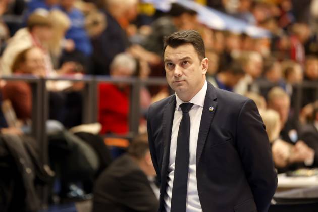 14 03 2023, easyCredit Basketball Bundesliga, BBL, season 2022 2023, men, Syntainics MBC Alba Berlin, Israel Gonzalez Headcoach , Alba Berlin Weißenfels Stadthalle Sachsen Anhalt Germany