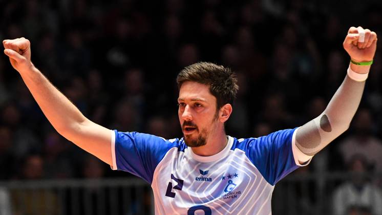 GER, VBL, VfB Friedrichshafen vs Berlin Recycling Volleys 19 03 2023, Bodensee Airport Arena, Friedrichshafen, GER, VBL, VfB Friedrichshafen vs Berlin Recycling Volleys, pictured Dejan Vincic Friedrichshafen, 9 nordphotoxGmbHx xHafner nph00200