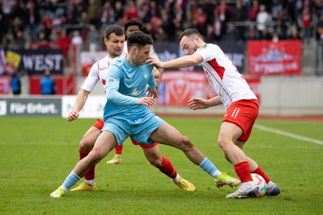 Football, RL Nordost, FC Rot-Weiß Erfurt - FC Viktoria 1889 Berlin