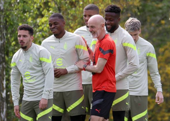 Football, CL, AC Milan Training