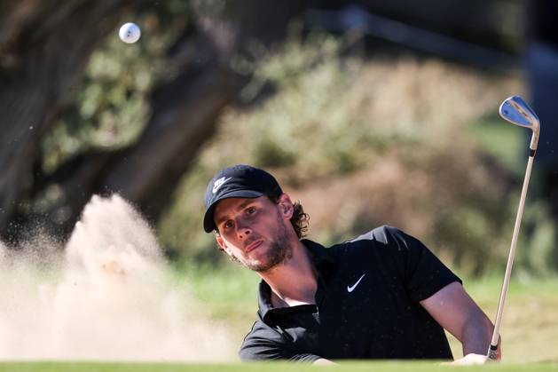 GOLF LIV TOUR ADELAIDE, Thomas Pieters of the RangeGoats GC during LIV Golf Adelaide at the Grange Golf Club in Adelaide, Friday, April 21, 2023. ( NO ARCHIVING, EDITORIAL USE ONLY, NO USE IN BOOKS WITHOUT CONSENT ADELAIDE SOUTH AUSTRALIA AUSTRALIA  Copyright: xMATTxTURNERx 20230421001789040257
