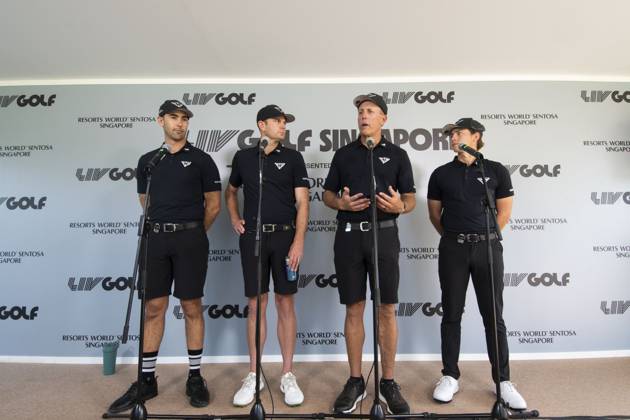 Golf, LIV Tournament in Singapore, Press Event