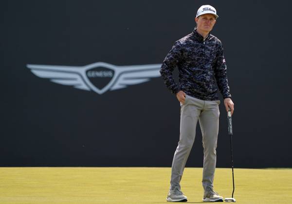 Korea Championship Presented by Genesis (The 1st Round) INCHEON, SOUTH KOREA, APR. 28: Marcus KINHULT (SWE) at hole 18 during the 1st round of Korea Championship Presented b Genesis at Jack Nicklaus Golf Club Korea in Incheon, South Korea on April 27, 2023. Antoine Rozner (FRA) finished the first round with a score of 9 under par, putting him in the lead. Incheon the Jack Nicklaus Golf Club Korea South Korea 7840_270574 Copyright: xSeokyongxLee PentaxPressx