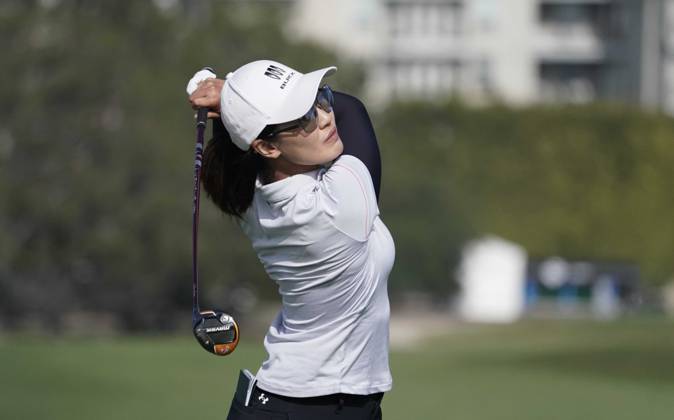 April 30, 2023: LPGA, Golf Damen - Lyn Xiyu, professional golfer from Guangzhou, China, finished in second place at the Ladies Professional Golf Association, JM Eagle LA Championship 2023, The Wilshire Country Club, Los Angeles, CA, USA, April 30, 2023. Xiyu was in a three way time at the end of four days of regulation play. - ZUMAmt3_ 20230430_zaf_mt3_015 Copyright: xScottxMitchellx