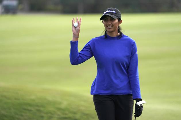 April 30, 2023: LPGA, Golf Damen - Aditi Ashok, profesional golfer from Bangalore, India, finished in third place at the Ladies Professional Golf Association, JM Eagle LA Championship 2023, The Wilshire Country Club, Los Angeles, CA, USA, April 30, 2023. Ashok was in a three way tie at the end of regulation play but missed a heart breaking put in sudden death play on the 18 hole. - ZUMAmt3_ 20230430_zaf_mt3_024 Copyright: xScottxMitchellx