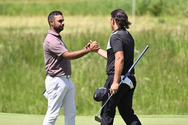 Golf - DS Automobiles 80Â° Open d Italia Shubhankar SHARMA (IND) and Gavin GREEN (MAS) during the DS Automobiles 80Â° Open d™Italia Day 2 May 4, 2023 at the Marco Simone Golf &amp; Country Club in Rome, Italy. Rome Marco Simone Golf Club Italy Copyright: xDomenicoxCippitellix xLiveMediax LPS_925561