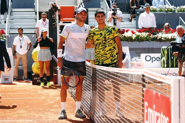 Tennis, ATP Tournament in Madrid, Semifinals, Carlos Alcaraz - Borna Coric